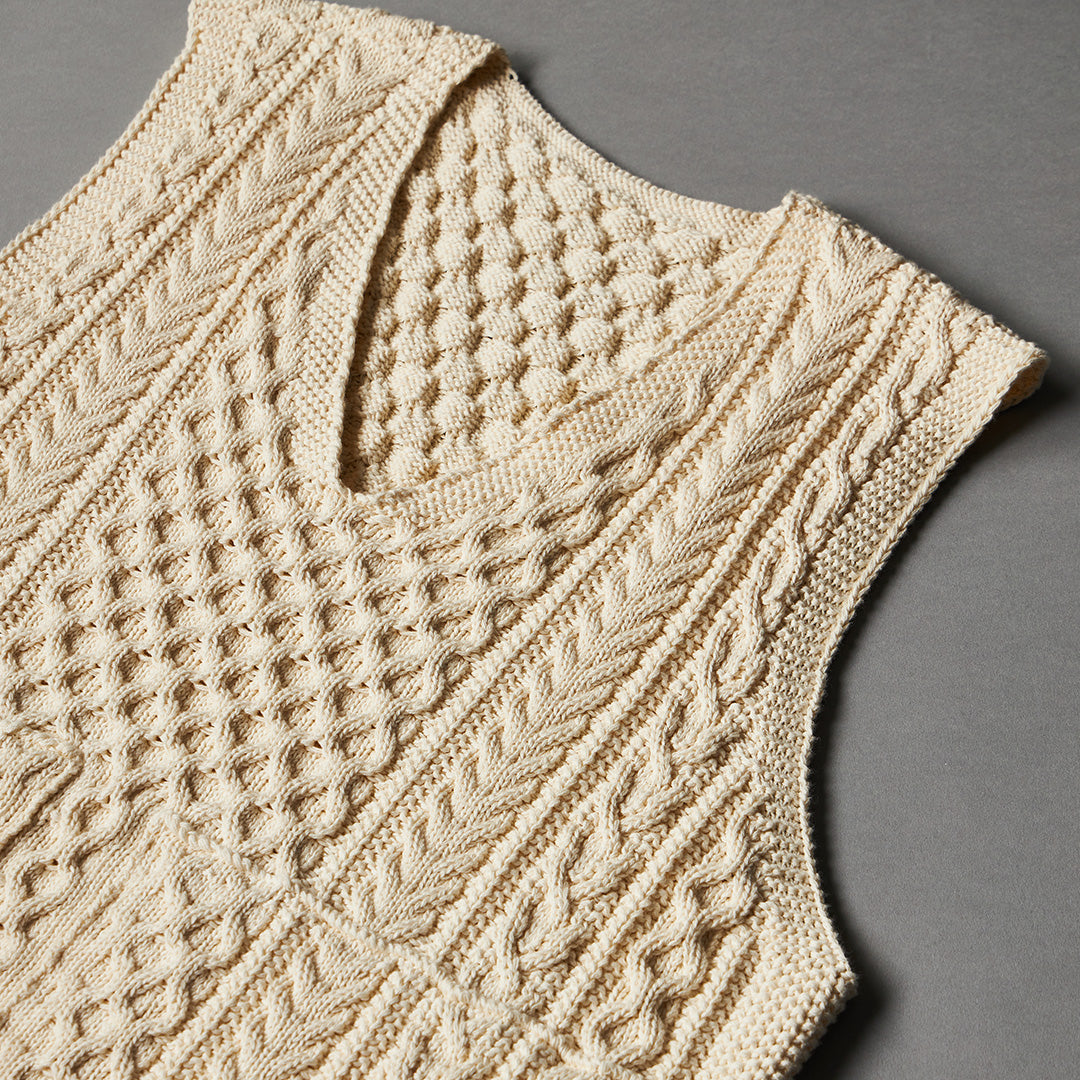 PlaX™ × 2nd｜アランニットベスト manufactured by YONETOMI – CLUB 2nd