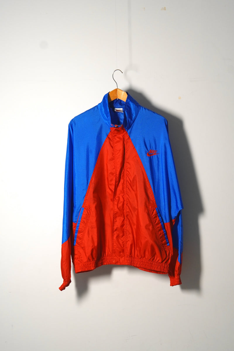 会長A NIKE ナイキ ナイロンジャケット 美品 90s ヴィンテージ NIKE - 80s ナイキ ナイロン ジャケット メンズ レディース S