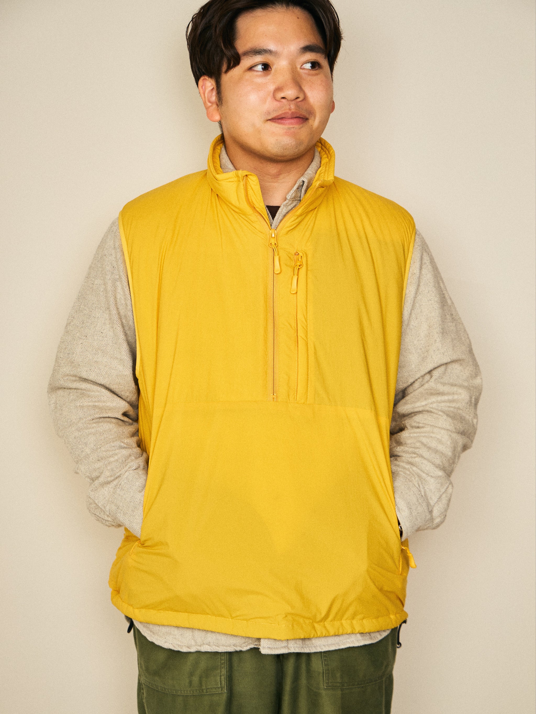 美品＊45R プリマロフト キルティングベスト PRIMALOFT キルティングベスト/プリマロフト 高機能中綿