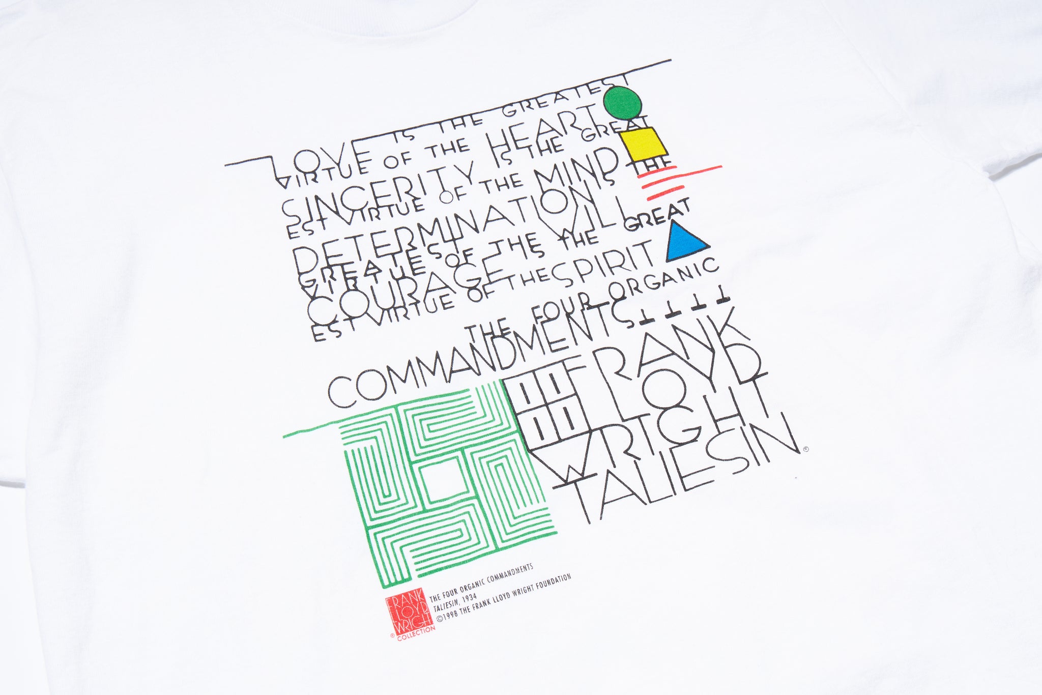 90s frank lloyd wright Tシャツ XL 落水荘 【公式通販】