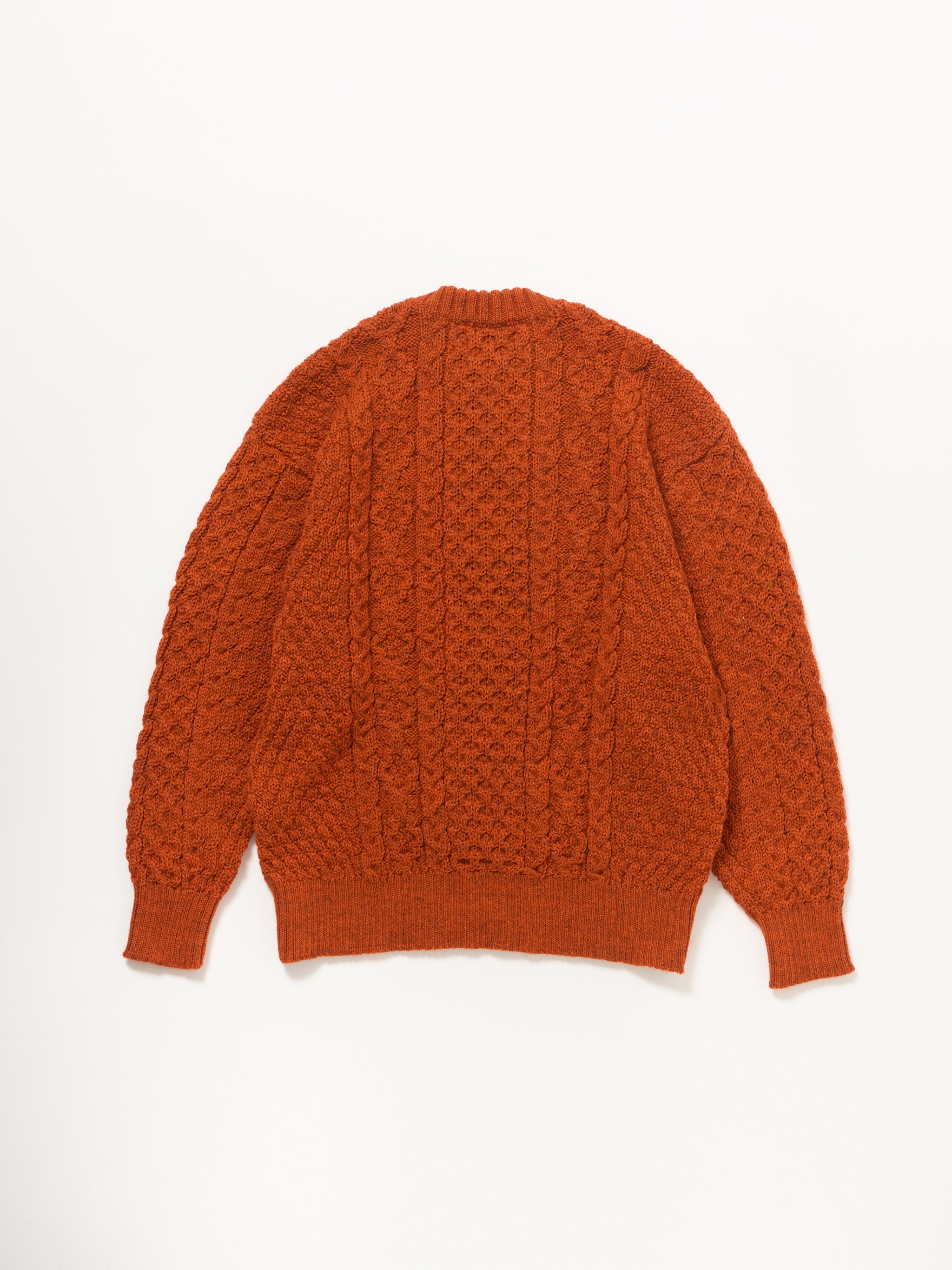 KERRY WOOLLEN MILLS×2nd】アランケーブル クルーセーター【11月20日頃