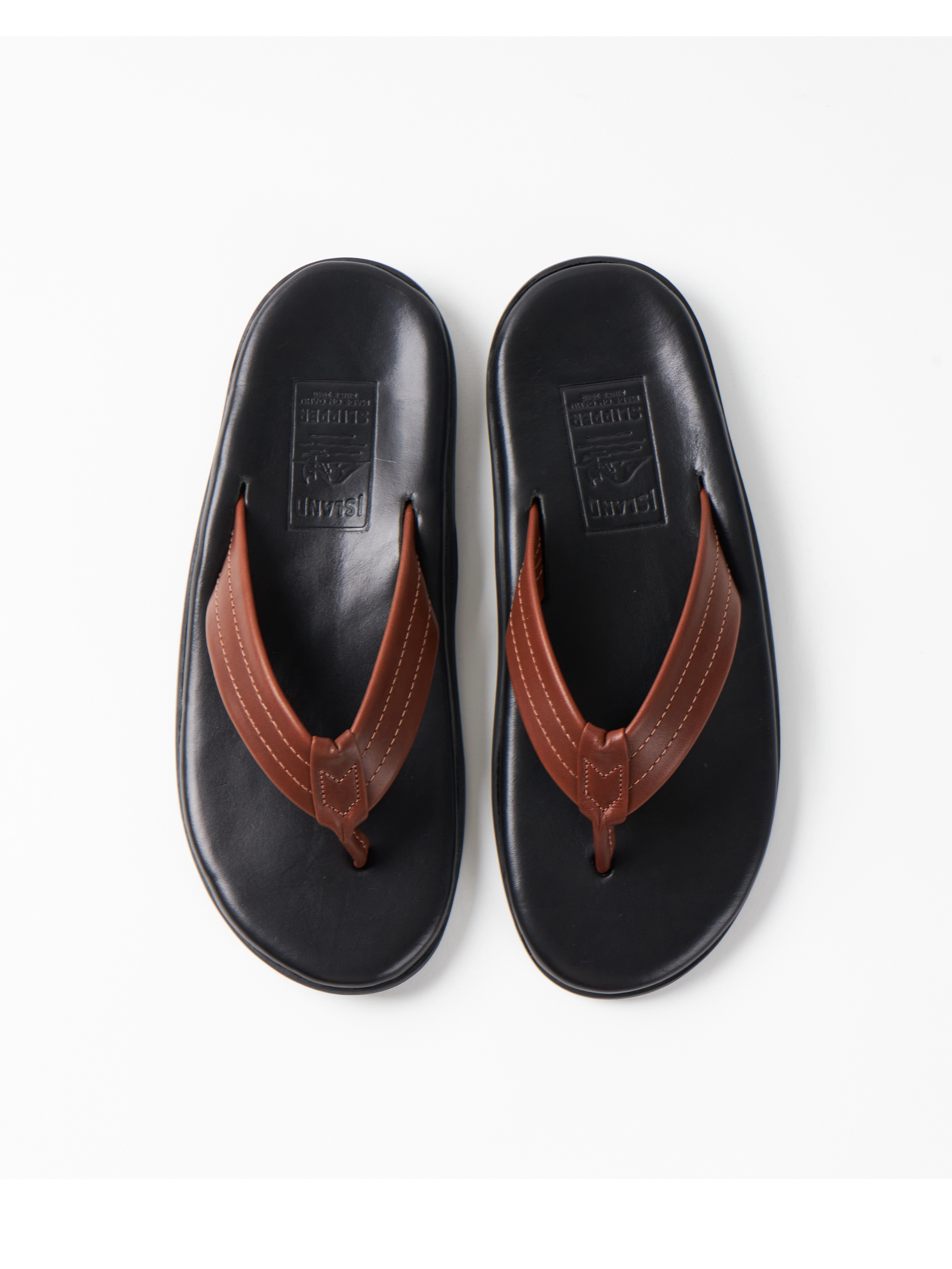 ISLAND SLIPPER × 2nd】ツートーンクロムエクセルレザーサンダル(日本 ISLAND SLIPPER × 2nd】ツートーンクロムエクセルレザーサンダル(日本