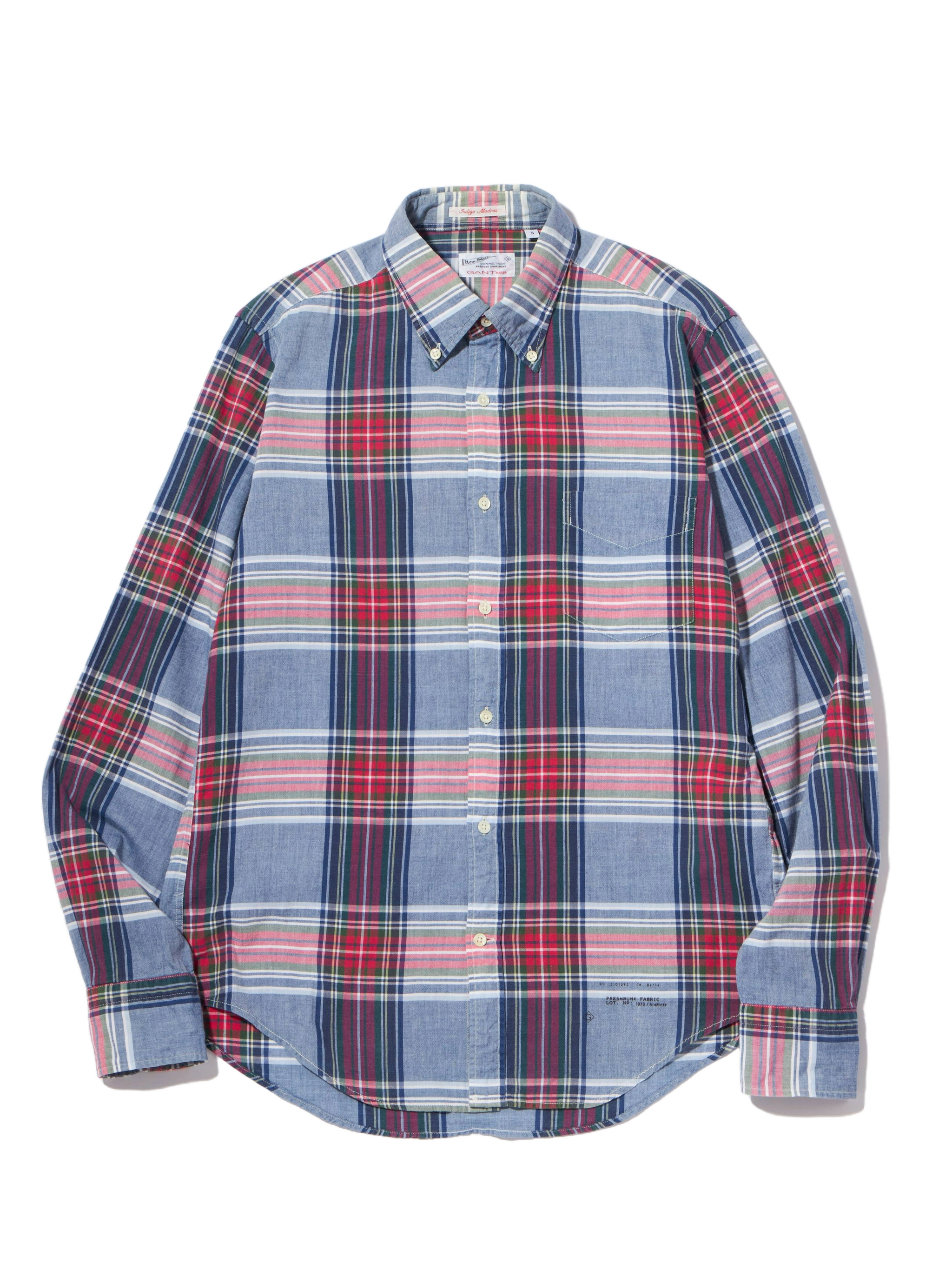 10_泉敬人(ファイブワン)／GANT RUGGERのマドラスチェックB.D.シャツ