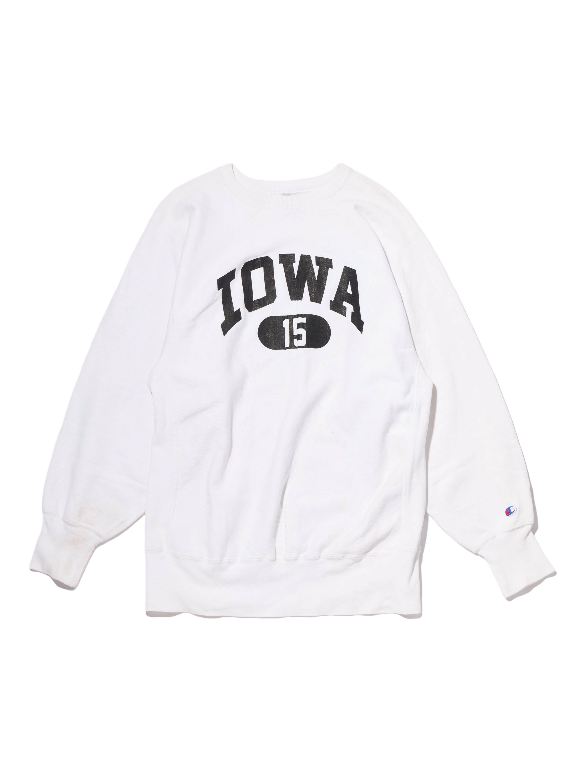 1990s チャンピオンのリバースウィーブスウェット(IOWA)[ホワイト 1990s チャンピオンのリバースウィーブスウェット(IOWA)[ホワイト