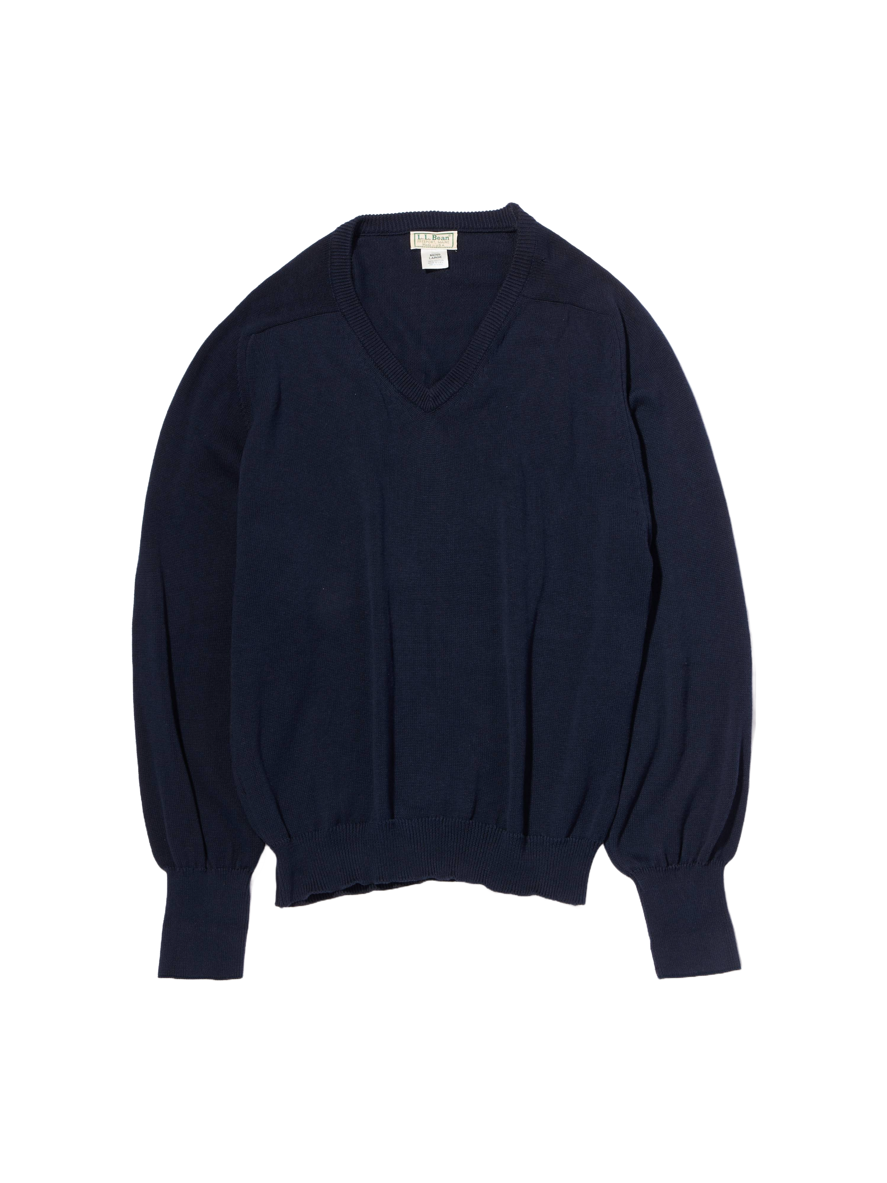 XL★古着 エルエルビーン LLBEAN 長袖 セーター メンズ 00年代 00s 無地 コットン 紺 ネイビー 25jan21 中古 ニット  トップス | フリマアプリ ラクマ