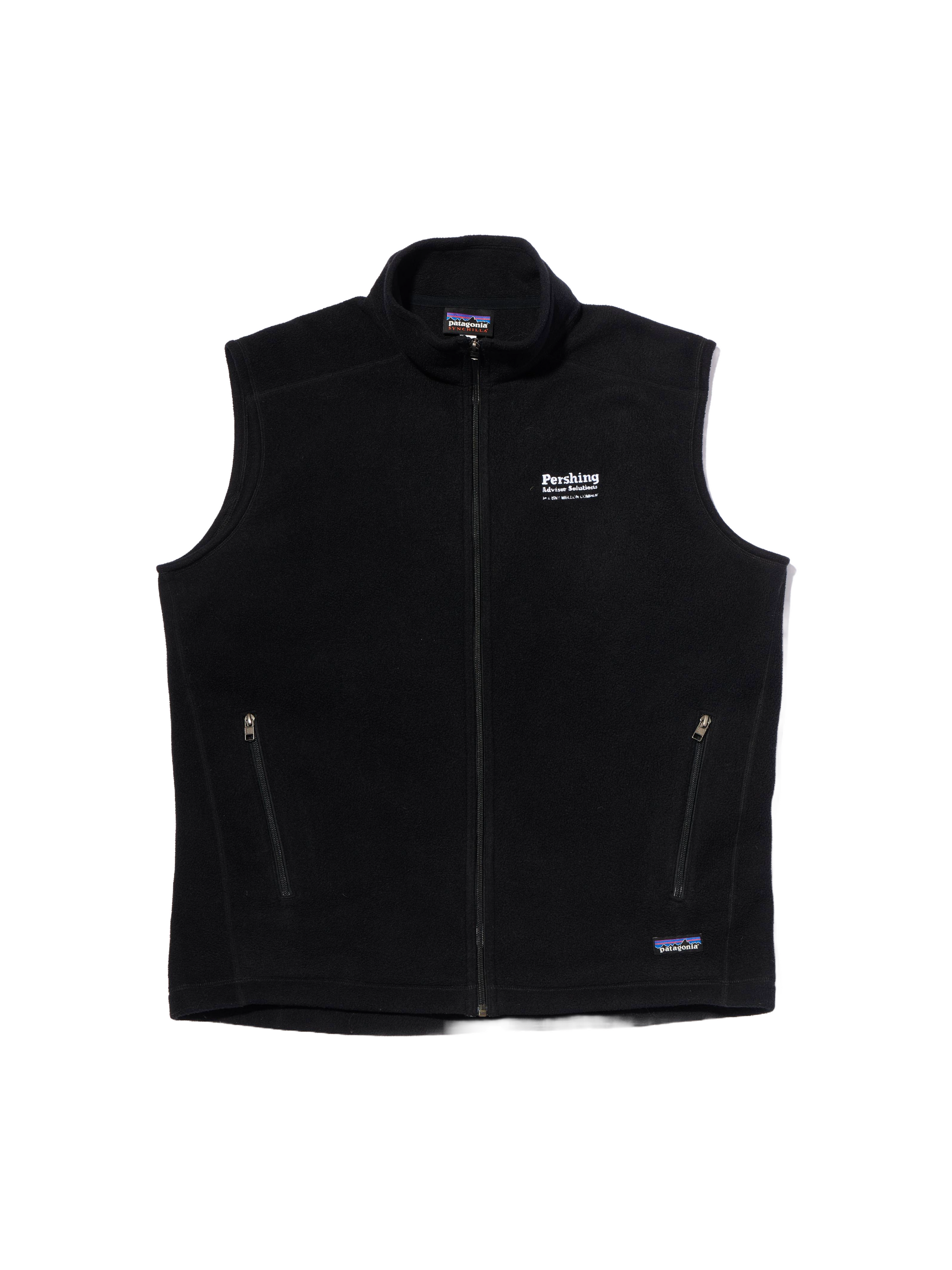 patagonia ブラック シンチラ フリースベスト 00s 2000s パタゴニアのシンチラフリースベスト（pershing adviser