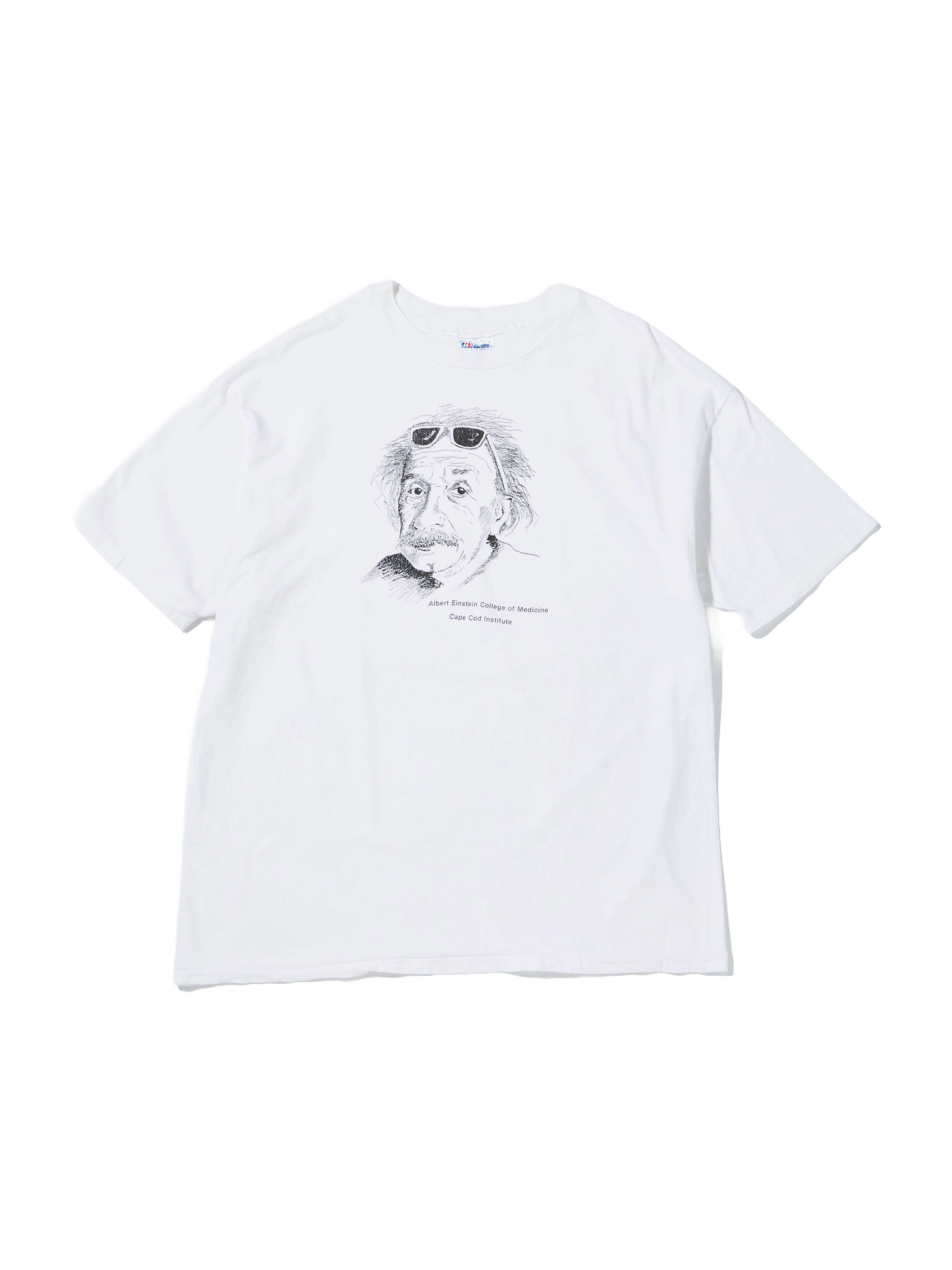 1980s ヘインズのプリントTシャツ(アインシュタイン)[ホワイト 1980s ヘインズのプリントTシャツ(アインシュタイン)[ホワイト