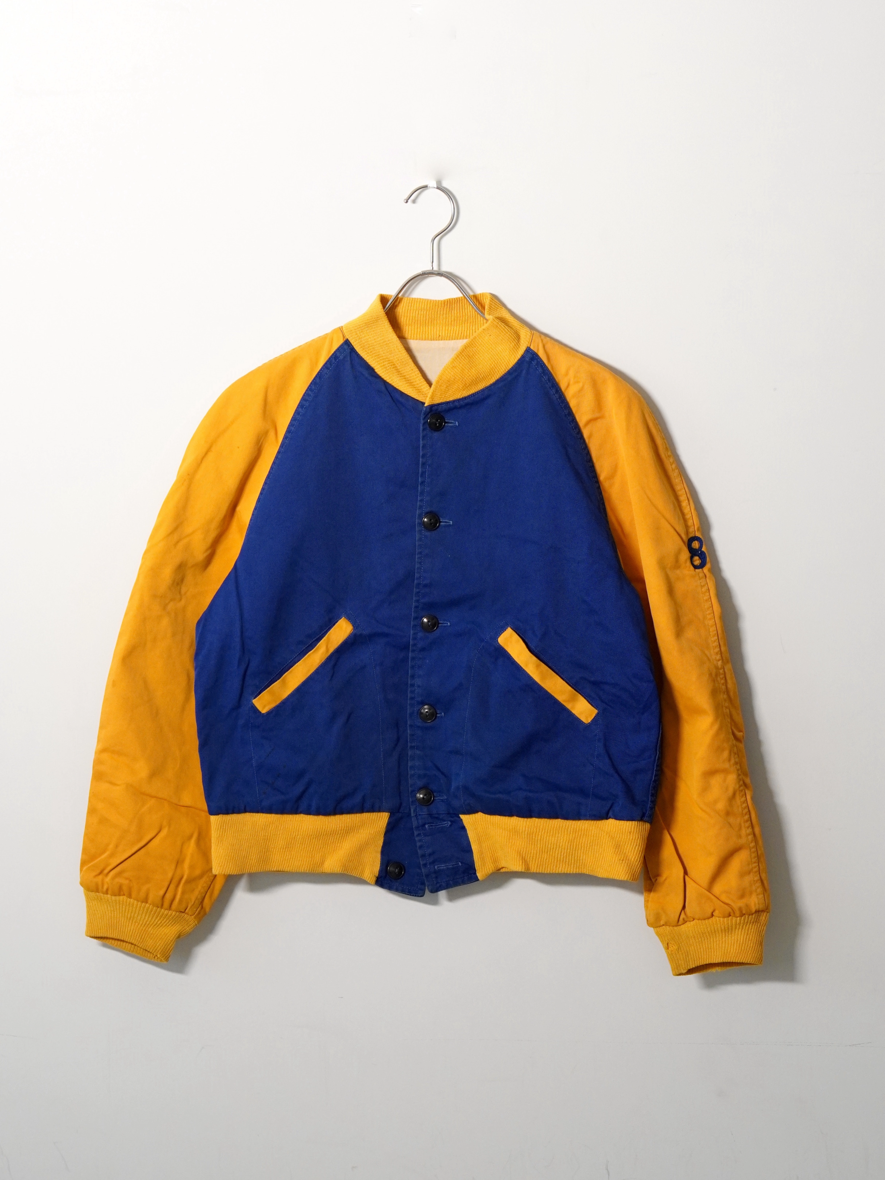 50s vintage BUTWIN カレッジ　コットンギャバ　スタジャン 40~50s ヴィンテージのボタンスタジャン／ゴン今西(2ndセールス