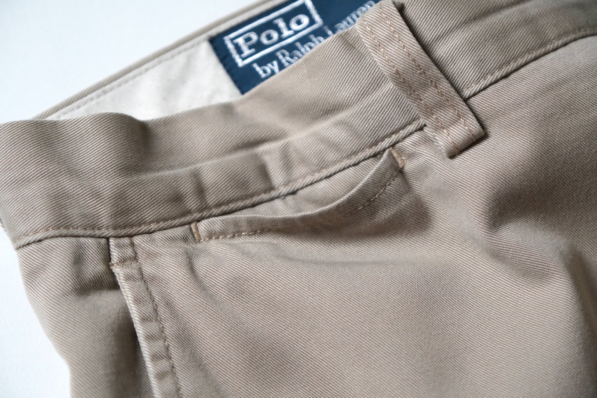 PoloByRalphLaurenラルフローレンPRESTONチノパンツポロチノ 90s Polo ポロ ラルフローレン チノパン ベージュ系 33/30 PRESTON
