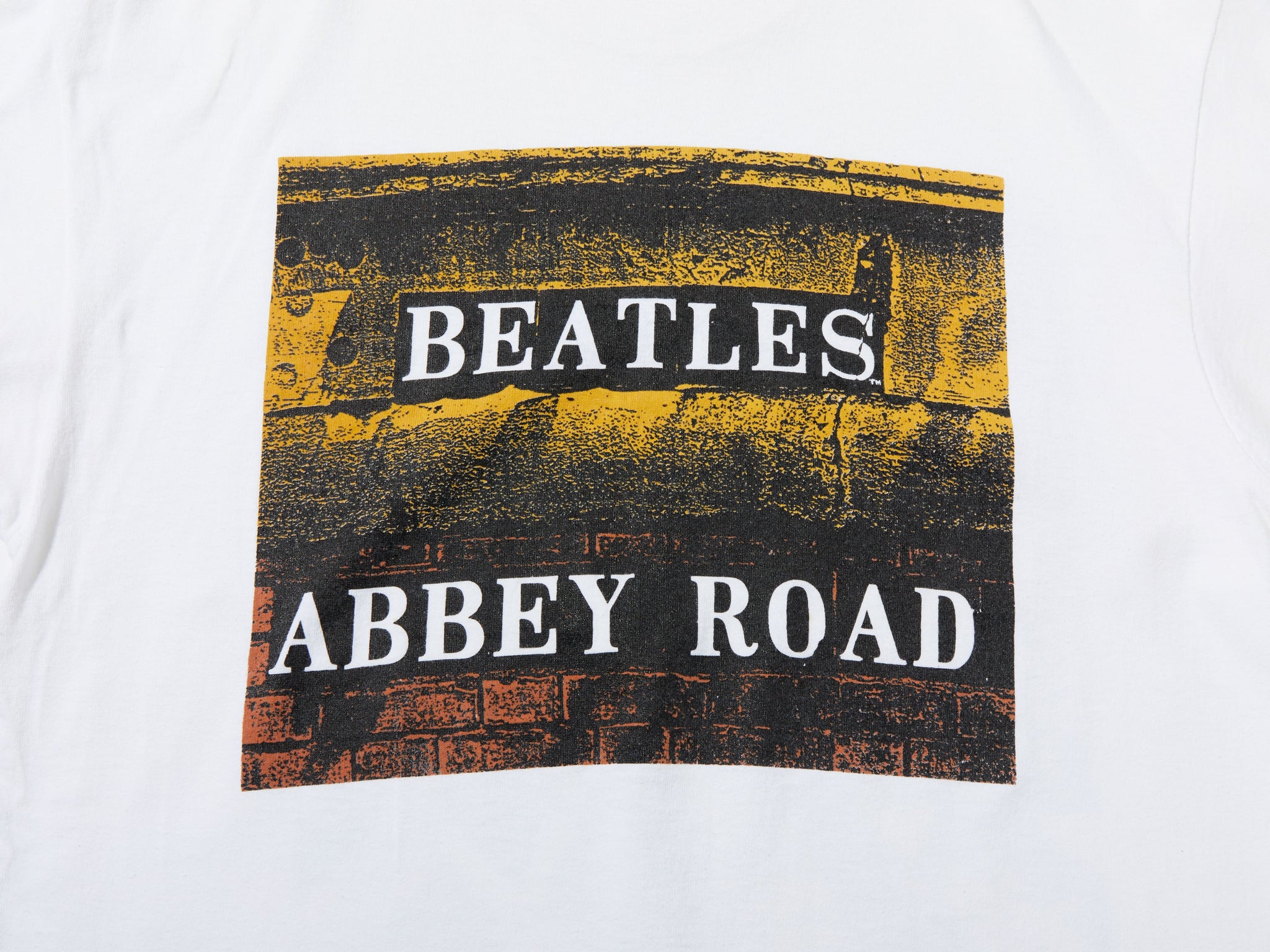 1990s フルーツオブザルームのプリントTシャツ（THE BEATLES / ABBEYROAD）[ホワイト] – CLUB 2nd